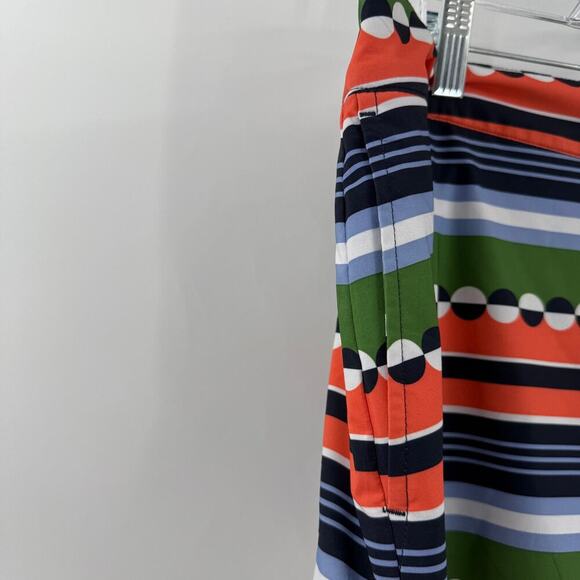 IZOD Golf Women's Striped Skort Size 14 Multicolor Stretch Polyester Blend - Picture 5 of 13